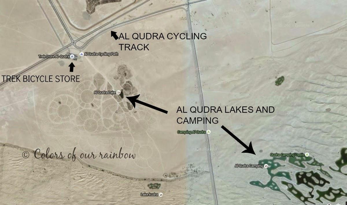 Al Qudra See Lageplan