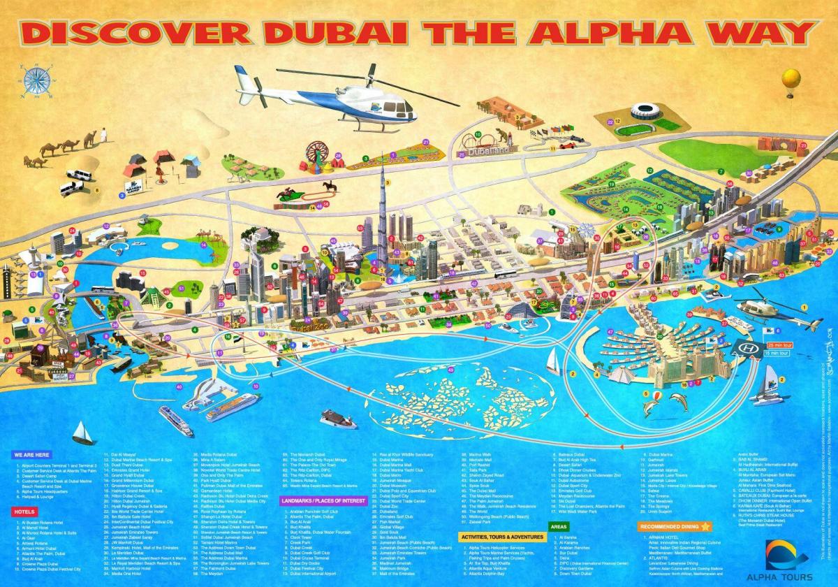 Karte des Burj Al Arab