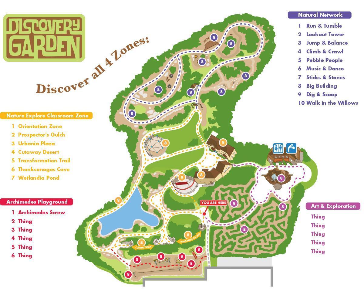 Discovery Gardens Landkarte