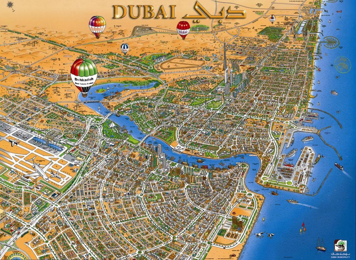 Karte von Dubai creek