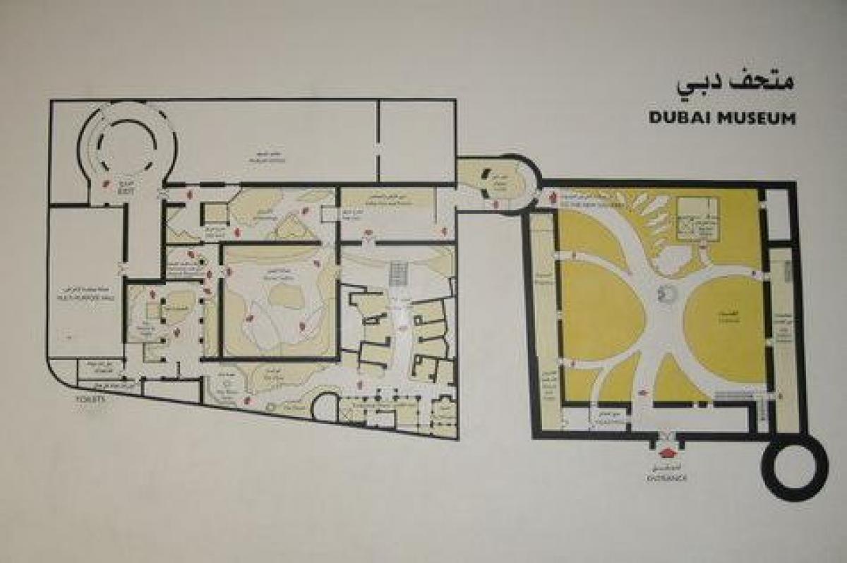 Dubai museum-Ort-Karte