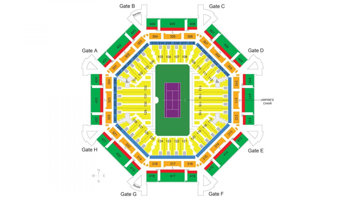 Karte von Dubai tennis stadium