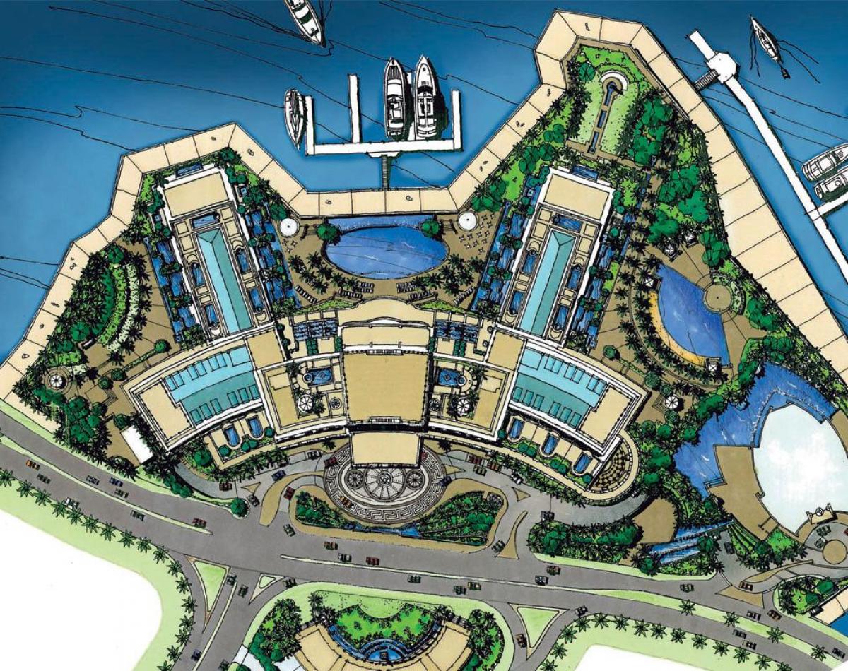 Karte von Palazzo Versace Dubai