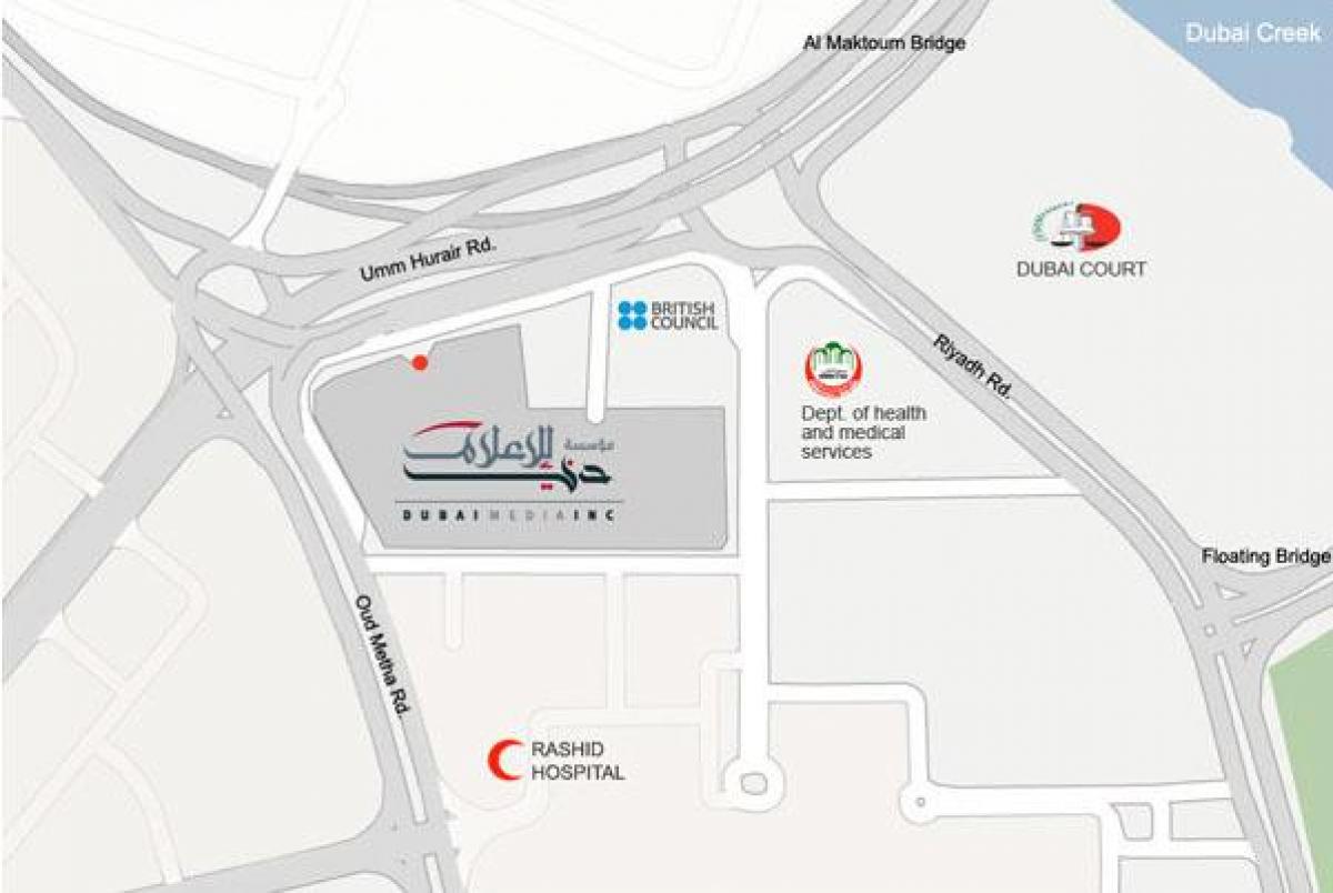 rashid hospital, Dubai Karte