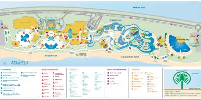 Karte von Atlantis Dubai