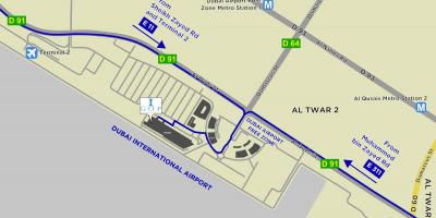 Karte Dubai airport free zone