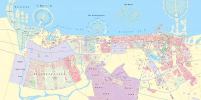 Karte von Dubai-Stadt