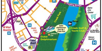 Delphin-show von Dubai Karte