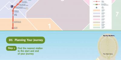 U-Bahn-Karte Dubai green line