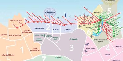 Karte von Dubai Nachbarschaften