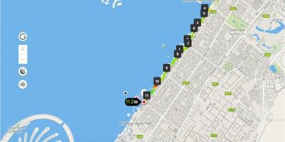 Jumeirah beach running track anzeigen