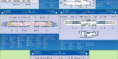 Terminal 3 Flughafen Dubai Karte