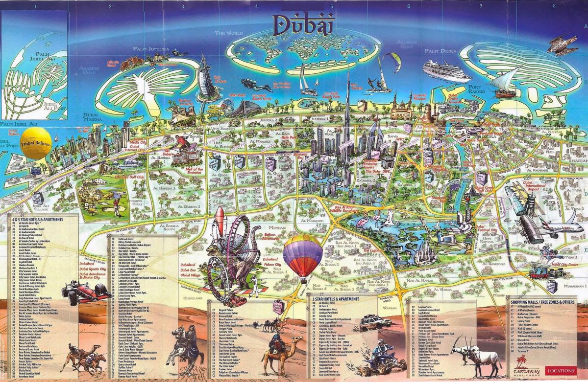 3d-Karte von Dubai
