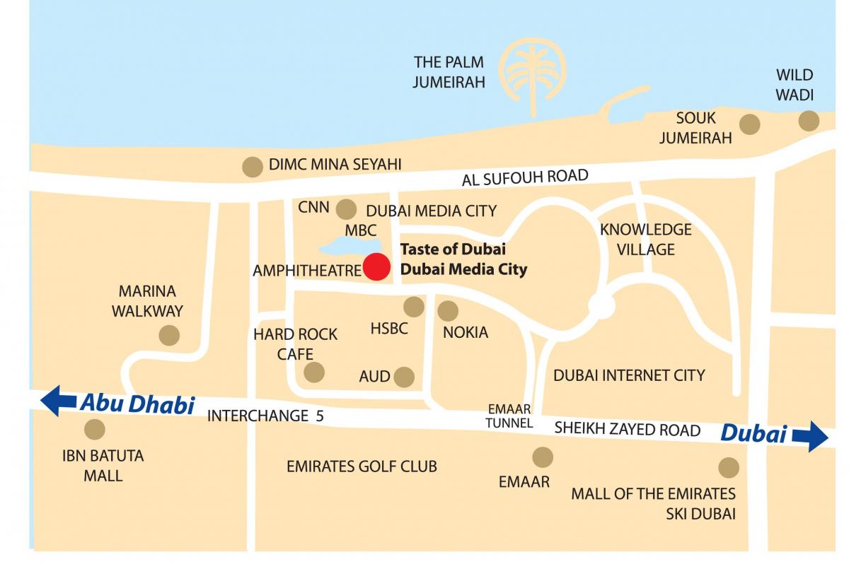 Dubai media city anzeigen